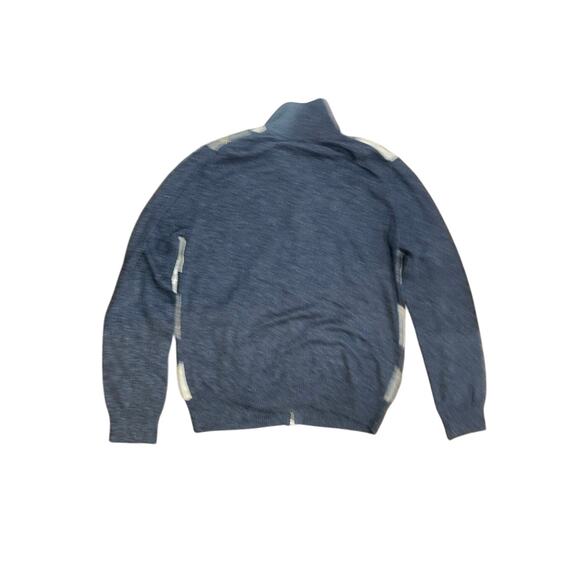 Gap Mens Full Zip Cardigan Sweater Argyle Wool Blend Large Academia Grandpa Core - Picture 2 of 4